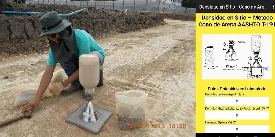 Control de Compactación con Cono de Arena en La Serena